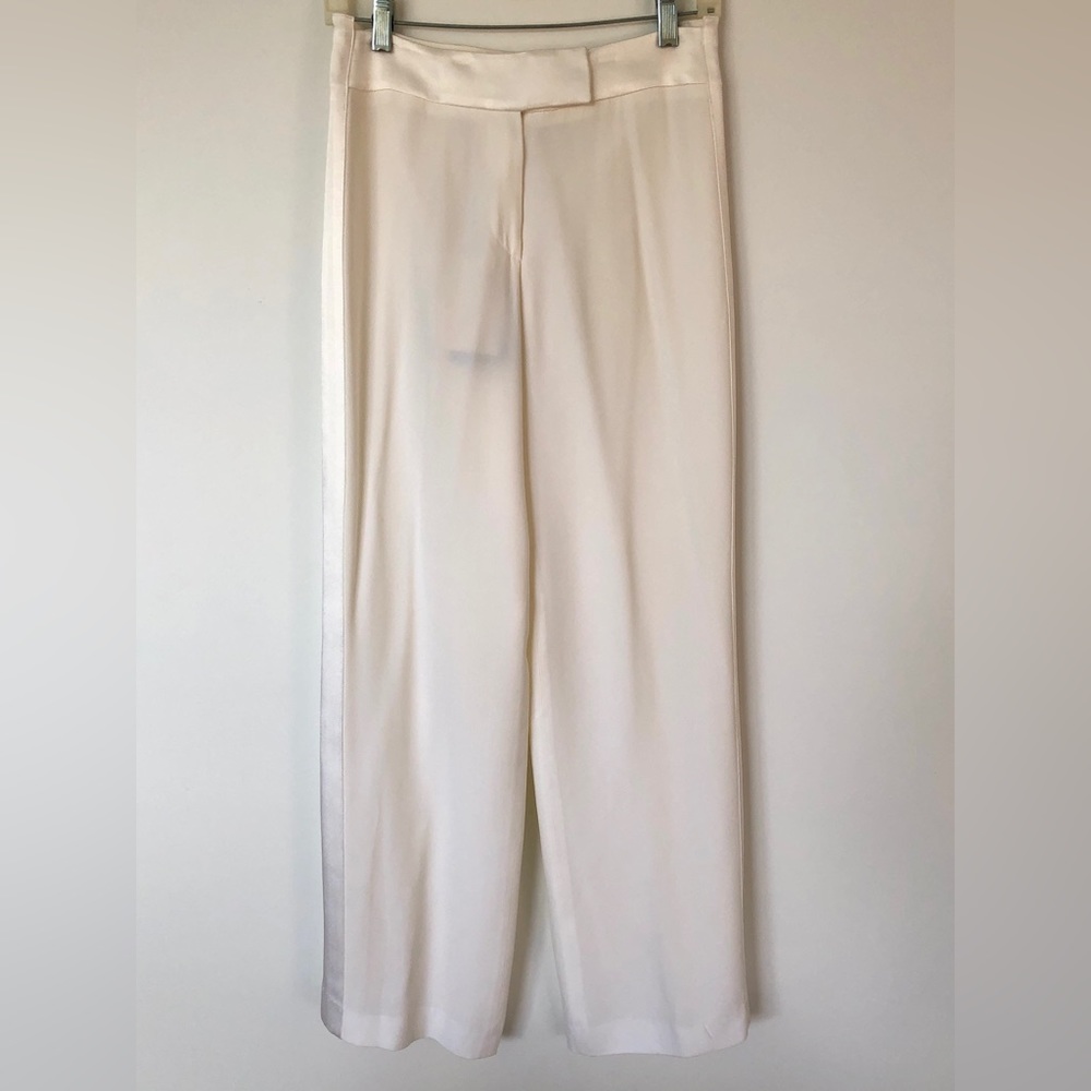 Emporio Armani Straight Leg Pant w/ Satin Accents